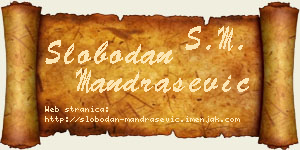 Slobodan Mandrašević vizit kartica